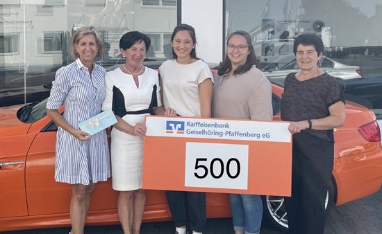 Gudrun Jungmayer, Ingrid Prebeck, Lena und Corinna Schopf und Marianne Eiglsperger